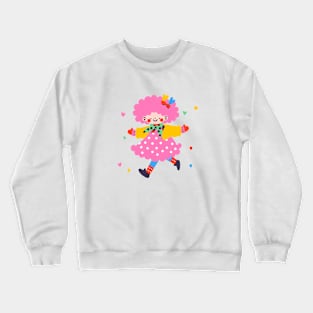 Cute Cartoon Girl Crewneck Sweatshirt